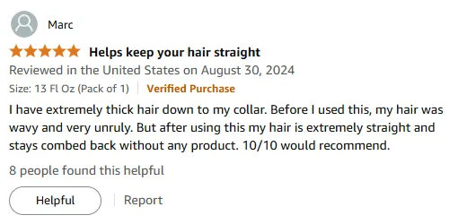 My Hair Stays Straight & Tamed Without Products – Love It!