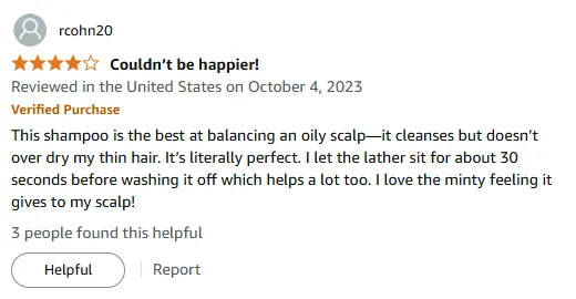 My Perfect Shampoo for Oily Scalp & Thin Hair Care