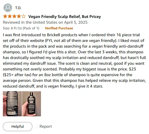 My Vegan Anti-Dandruff Shampoo Soothes Scalp & Reduces Flakes