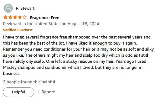 My Top Fragrance-Free Shampoo Pick for Silky Hair