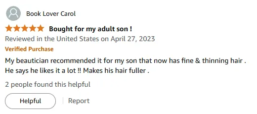 My Son's Thinning Hair Loves This Volumizing Shampoo!