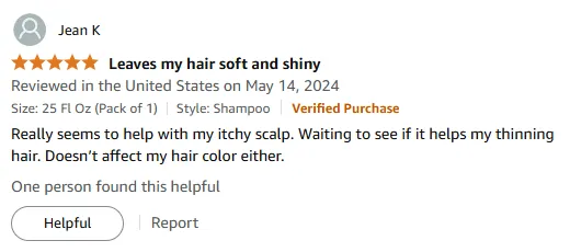 Relieves Itchy Scalp Without Fading Colored Hair