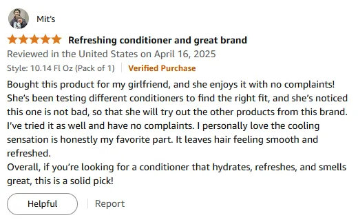 My Favorite Hydrating Conditioner with Cooling Sensation & Fresh Scent