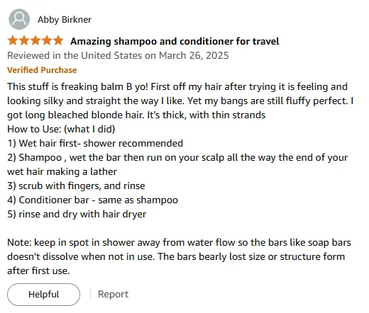 My Silky Hair, Fluffy Bangs Shampoo Bar Triumph