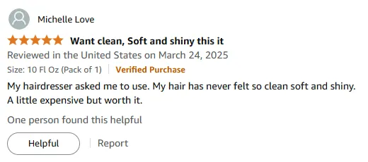 I Got Clean Soft Shiny Hair Recommended by Stylist
