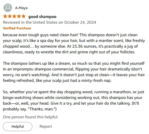 My Jumbo Spa Shampoo for Manly Hair
