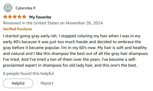 My Best Gray Hair Shampoo for Soft Natural Hair