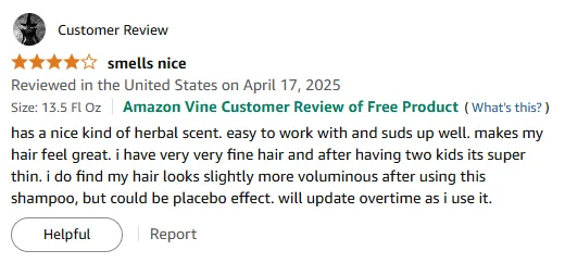 Herbal Shampoo Volumizes My Fine Postpartum Hair