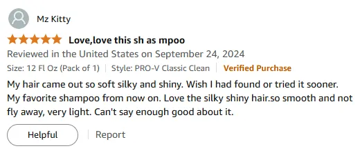 I Love This Shampoo for Silky Shiny Hair