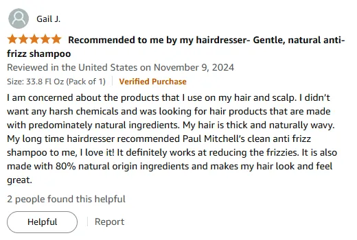 My Frizz-Free Secret with Natural Shampoo