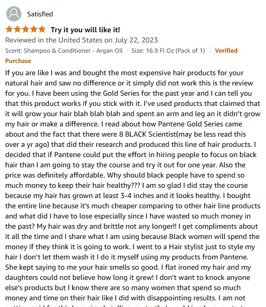 My Hair Growth Secret: Affordable Pantene Gold Series