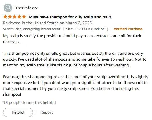 My Scalp Stays Fresh All Day Now!