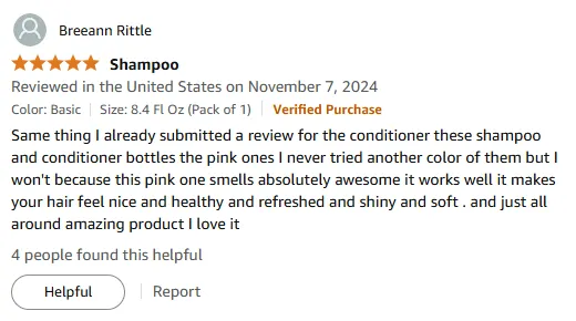 My Pink Shampoo Gives Shiny Soft Hair & Awesome Scent