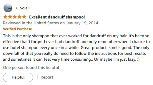 My Dandruff Victory Shampoo Secret