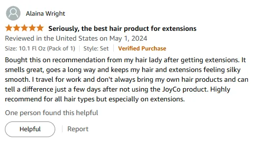 My JoyCo Shampoo Secret for Silky Extensions & Hair
