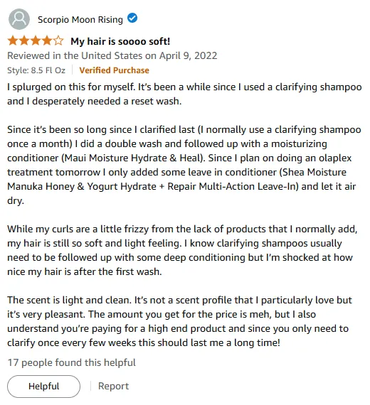 My Reset Wash Success with Clarifying Shampoo