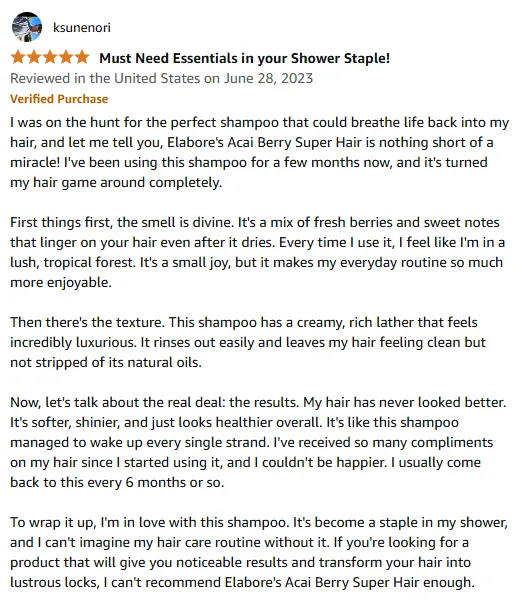 My Miracle Shampoo for Luscious Hair