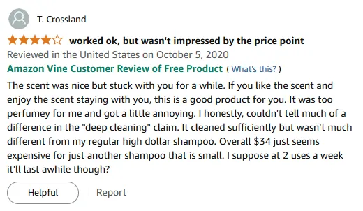 My Deep Cleaning Shampoo Letdown: Strong Lingering Scent