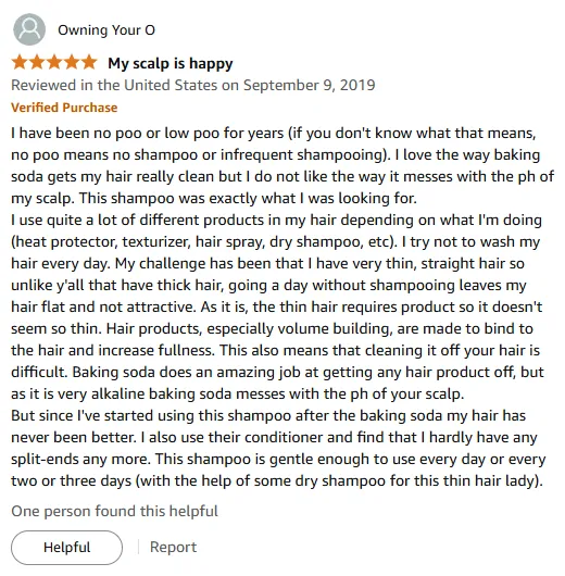 My Gentle Shampoo Fix After Baking Soda Cleanse