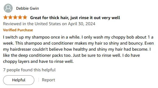 My Shiny Hair Miracle: Bouncy Weekly Wash