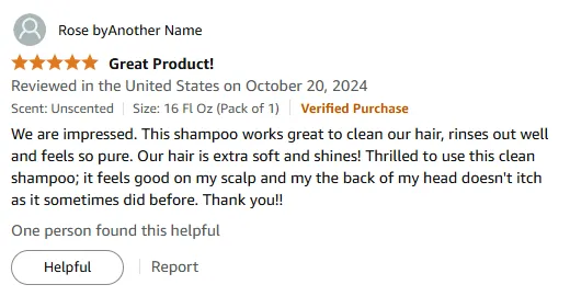 My Soft, Shiny Hair with Pure Clean Shampoo Relief