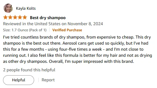 My Best Dry Shampoo Lasts Months, Not Weeks