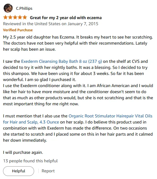 My Eczema Child's Scalp Relief Journey