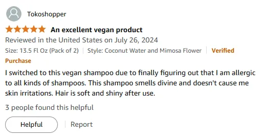 My Hypoallergenic Vegan Shampoo Saves My Hair