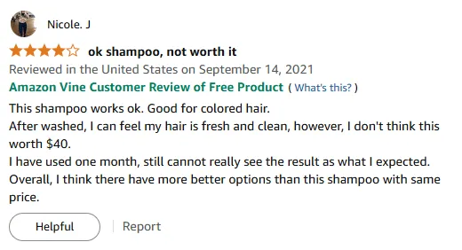 My Colored Hair Feels Fresh But Overpriced Shampoo Review