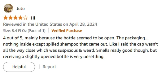 My Shampoo Review: Great Scent But Packaging Worry