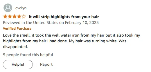 My Shampoo Review: Removes Iron but Fades Highlights