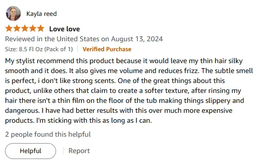 I Love This Shampoo for Silky Thin Hair with Volume
