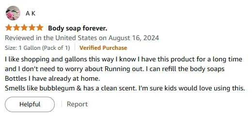 My Gallon Shampoo for Long-Lasting Bubblegum Freshness