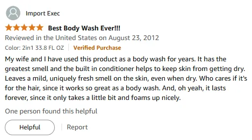 My Shampoo Body Wash for Fresh Skin and Moisture