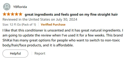 I Love ShiKai's Unscented Conditioner for Natural Hair Care