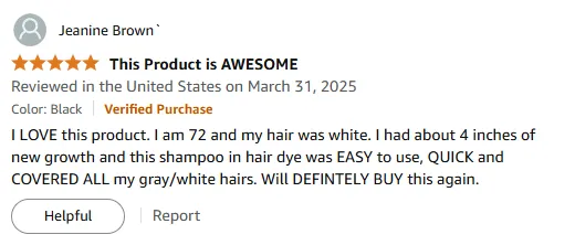 I Love This Easy Shampoo Dye for Gray Hair