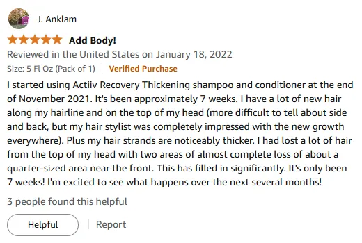 My Hair Growth Success with Thickening Shampoo