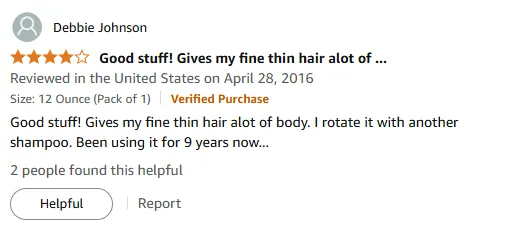My Thin Hair Volume Boost with Shampoo