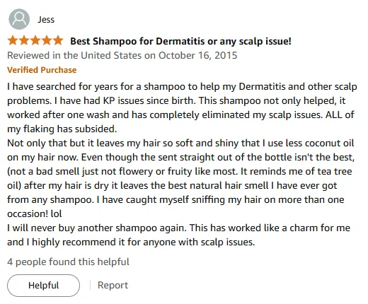 My Shampoo Cured My Dermatitis and KP Instantly