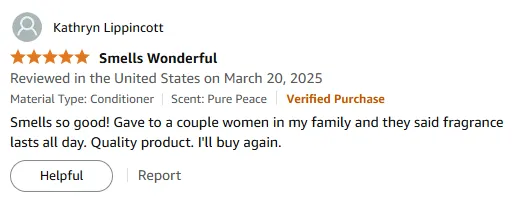 I Love This Shampoo's All-Day Fragrance