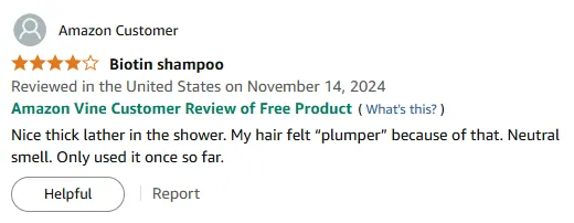 My Hair Feels Fuller with This Shampoo's Thick Lather