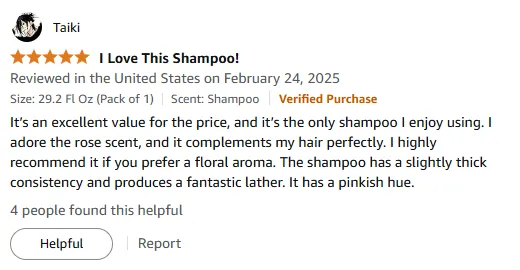 My Favorite Rose Scent Shampoo for Perfect Hair and Value