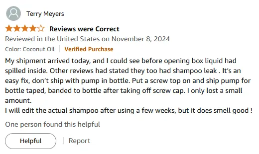 My Shampoo Leak Fix and Scent Review