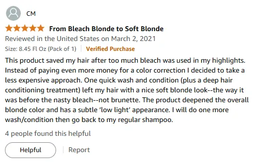My Blonde Hair Revival with Repair Shampoo