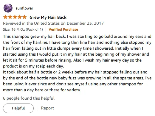 My Hair Regrowth Success with This Shampoo