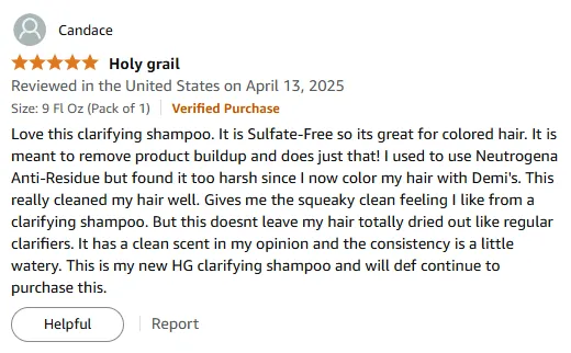 My HG Sulfate-Free Clarifying Shampoo for Colored Hair
