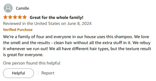 We Love This Shampoo for Clean Hair and Fresh Scent