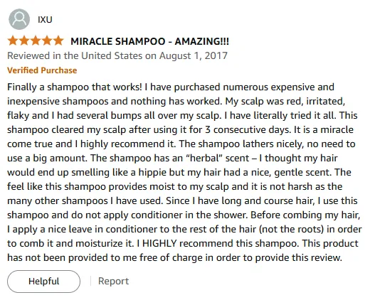 My Miracle Shampoo Heals Irritated Scalp Fast