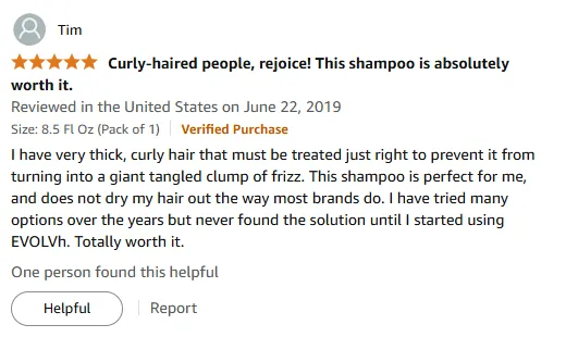 My Perfect Shampoo for Thick Curly Hair