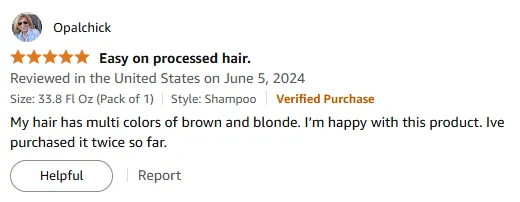 I Love This Shampoo for My Multi-Color Hair